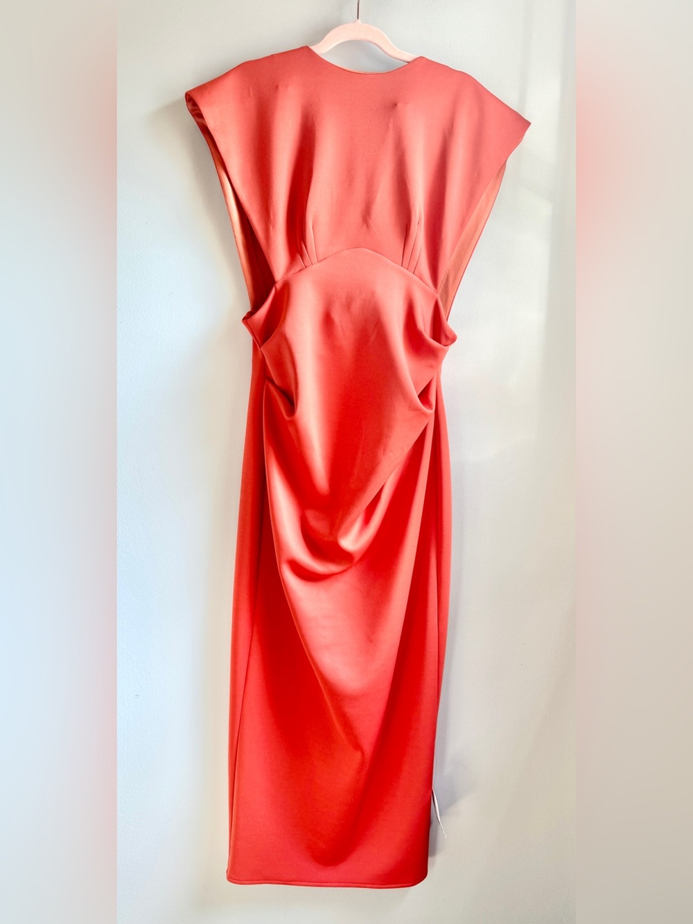 ASOS Design NWT Terracotta Structured MIDI Dress Size 10